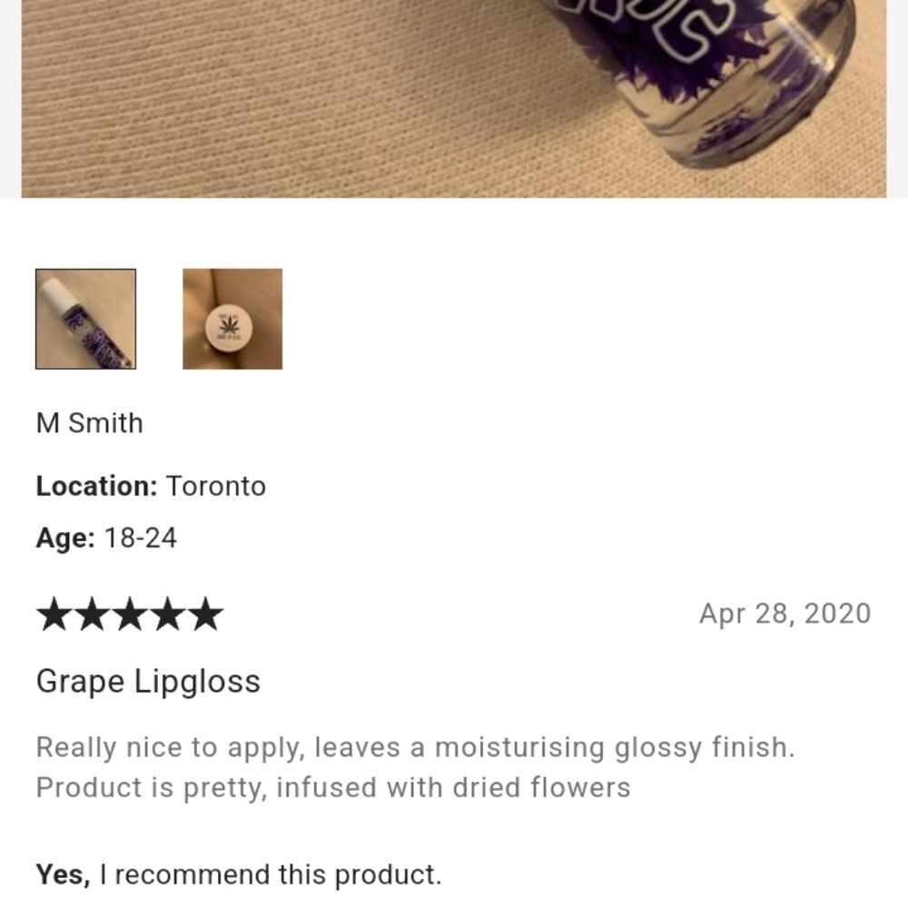 Urban Outfitters Purple Rollerball Boho Lip Mary Jane Mositure Grape Floral Glos - Picture 4 of 16